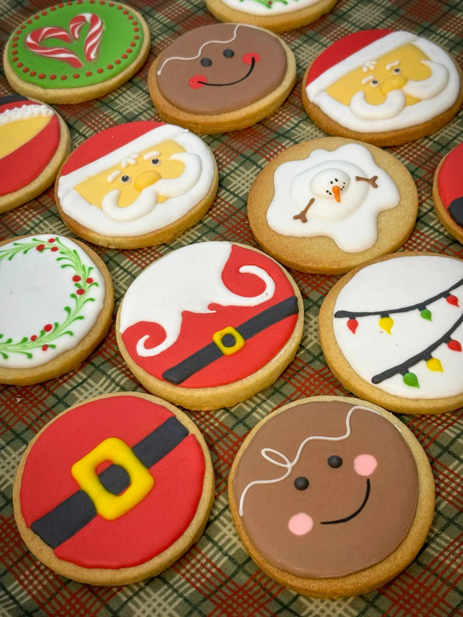 Festive Christmas celebration cookies