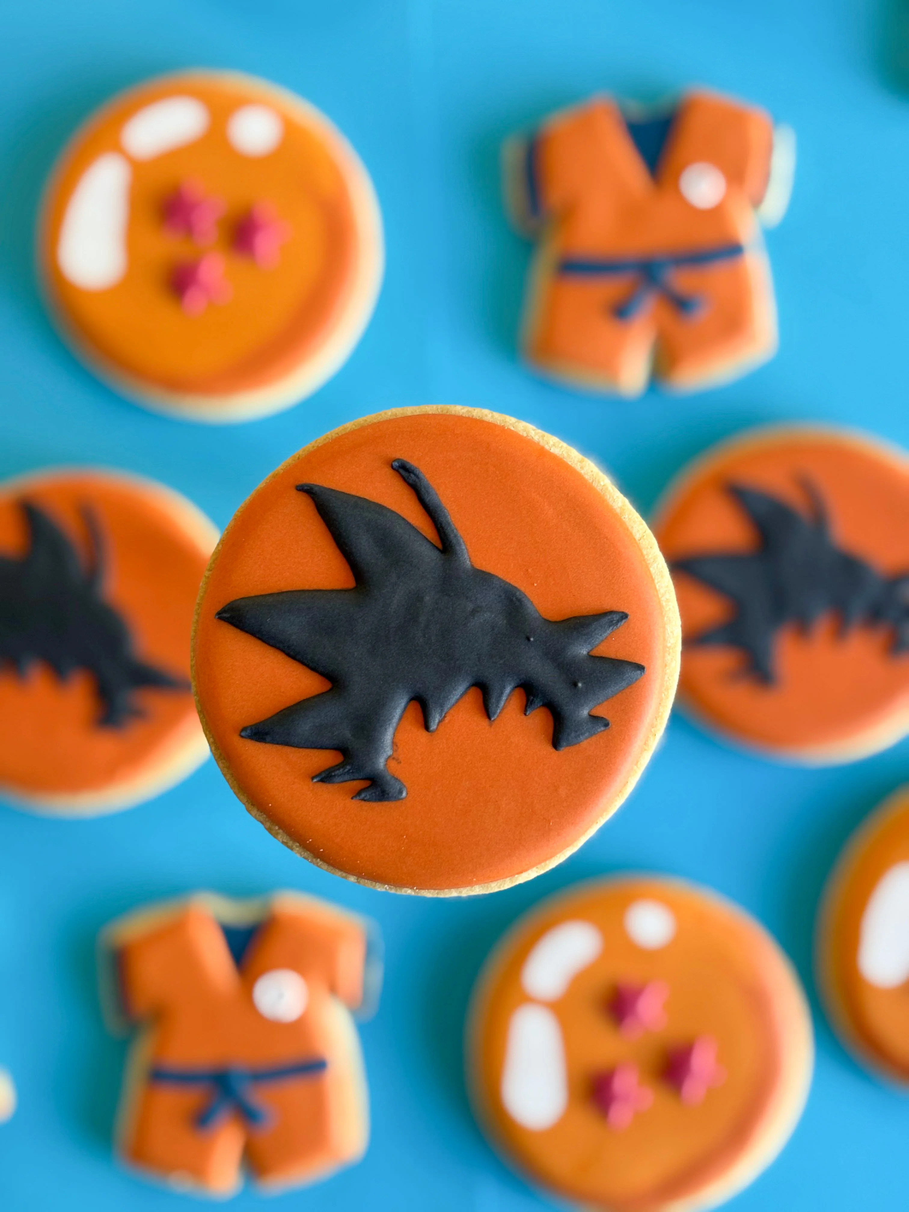 Dragon Ball Z character cookies