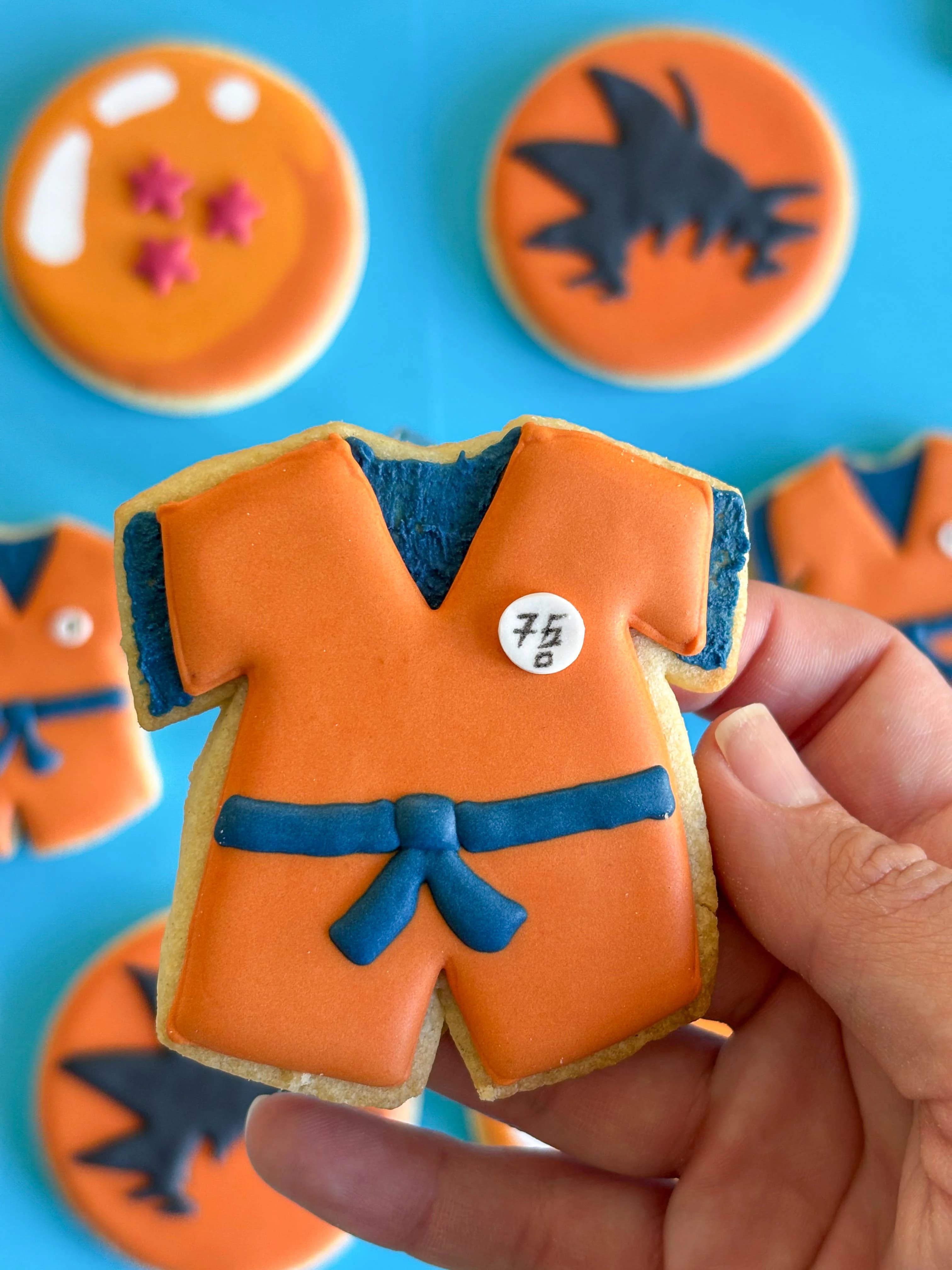 Dragon Ball Z celebration cookies